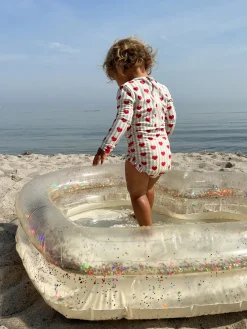 Best Sale Konges Sløjd hjerte badebassin - TRANSPARENT CREAM transparentcream