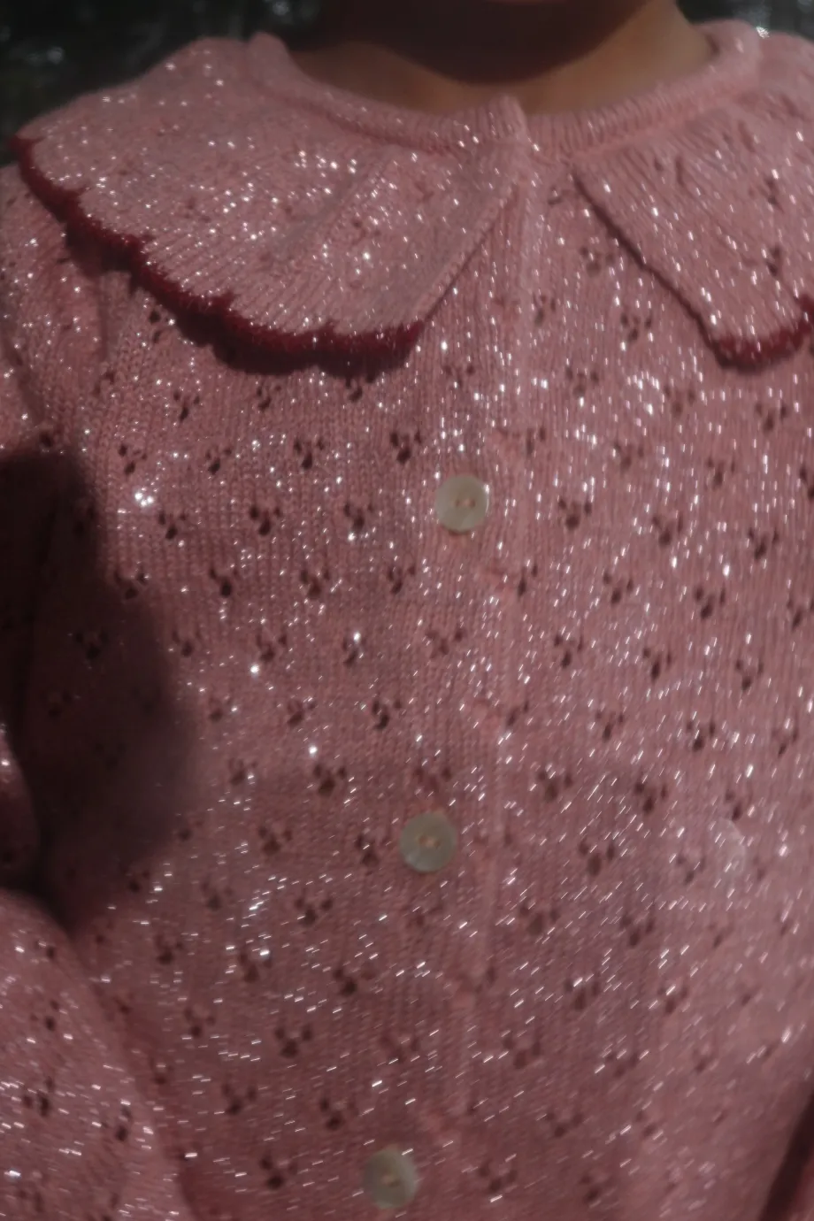 Discount Konges Sløjd Holiday cardigan - mellow rose mellowrose