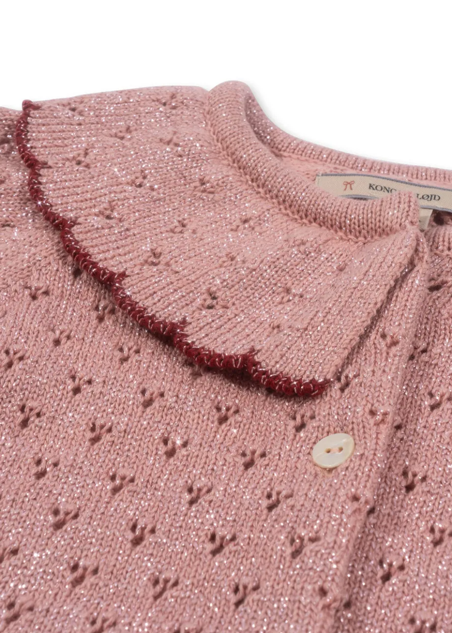 Discount Konges Sløjd Holiday cardigan - mellow rose mellowrose