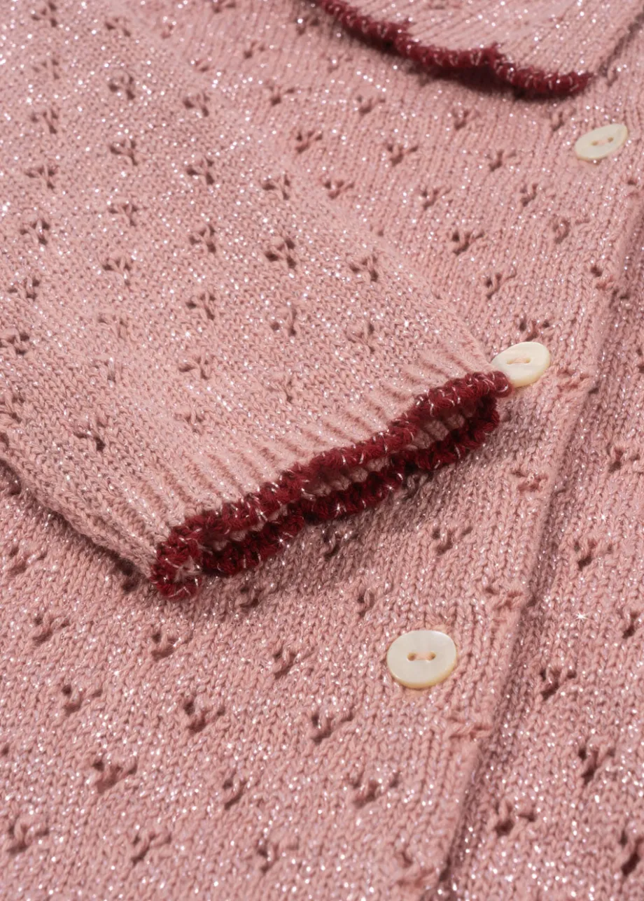 Discount Konges Sløjd Holiday cardigan - mellow rose mellowrose