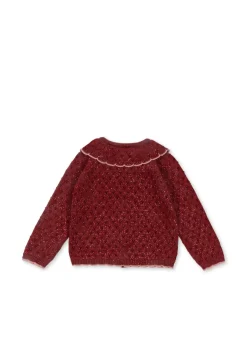 New Konges Sløjd Holiday cardigan - red dahlia reddahlia