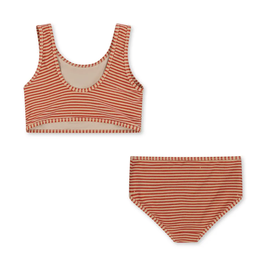 Hot Konges Sløjd jade bikini - GLITTER STRIPE glitterstripe