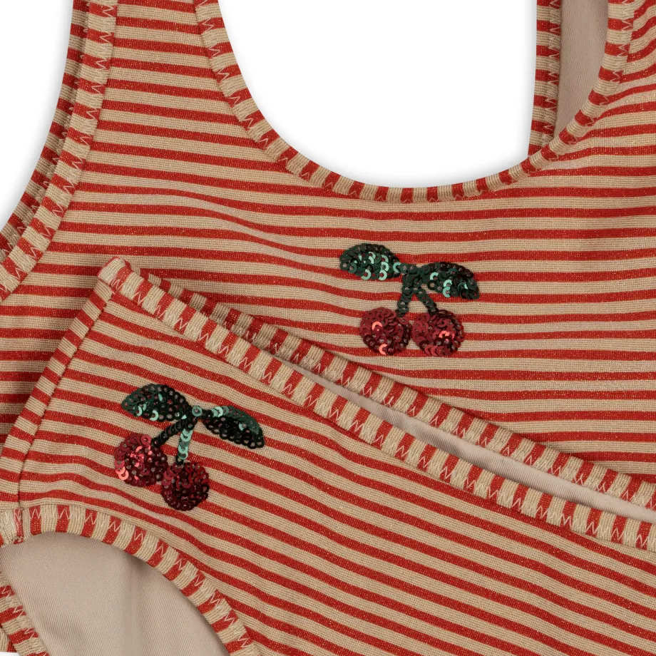 Hot Konges Sløjd jade bikini - GLITTER STRIPE glitterstripe