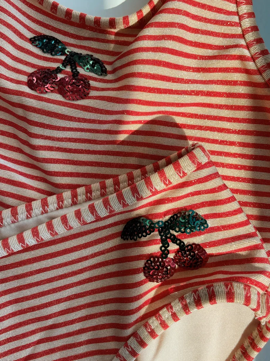 Hot Konges Sløjd jade bikini - GLITTER STRIPE glitterstripe