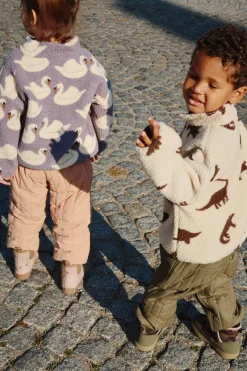 Shop Konges Sløjd Jody Teddyjakke - DINO SILHOUETTE dinosilhouette