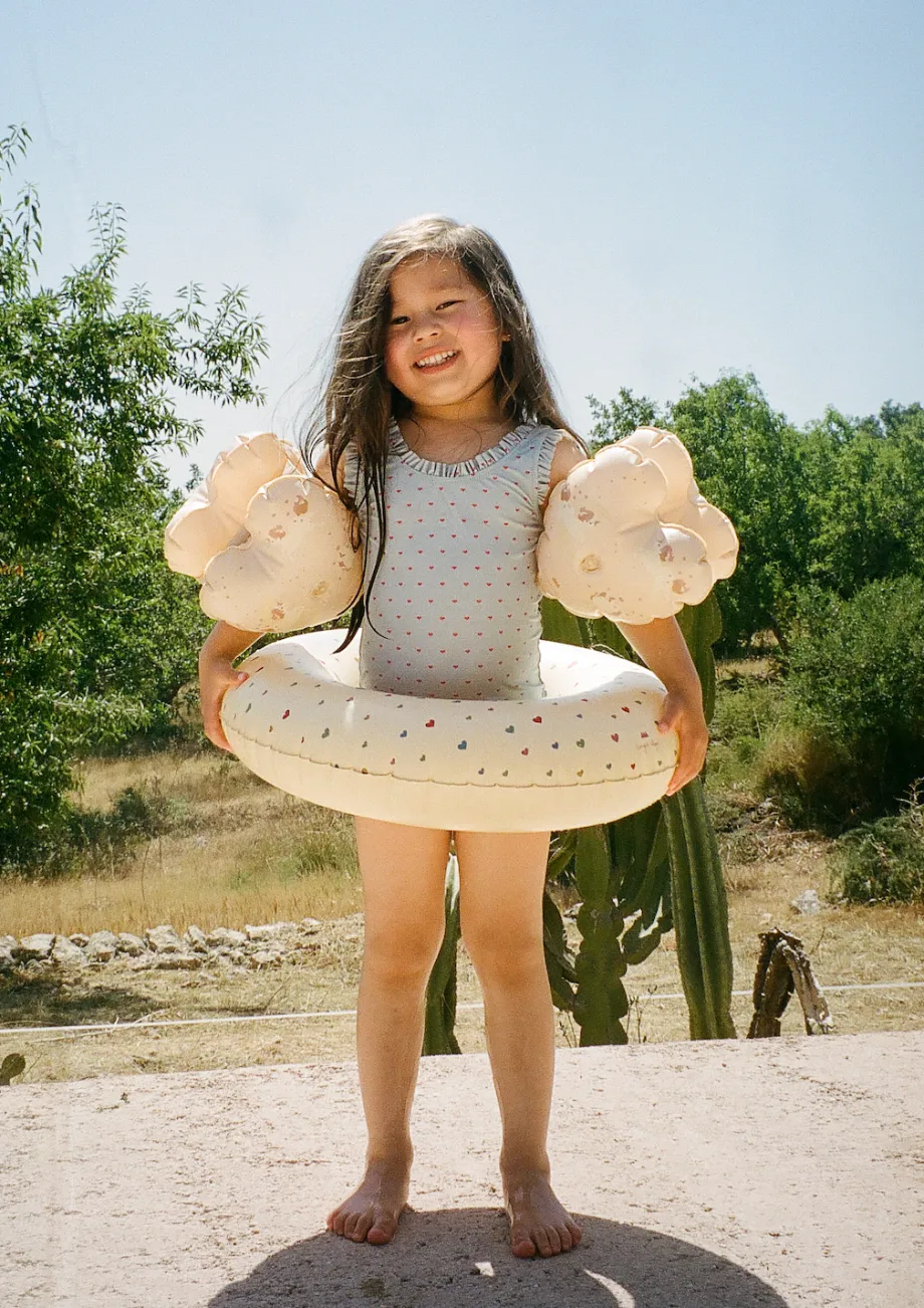 Outlet Konges Sløjd junior badering - MULTI HEARTS multihearts