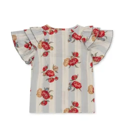 Outlet Konges Sløjd kim kortærmet skjorte - PEONY STRIPE peonystripe