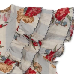 Outlet Konges Sløjd kim kortærmet skjorte - PEONY STRIPE peonystripe