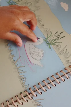 Store Konges Sløjd klistermærkebog - blush