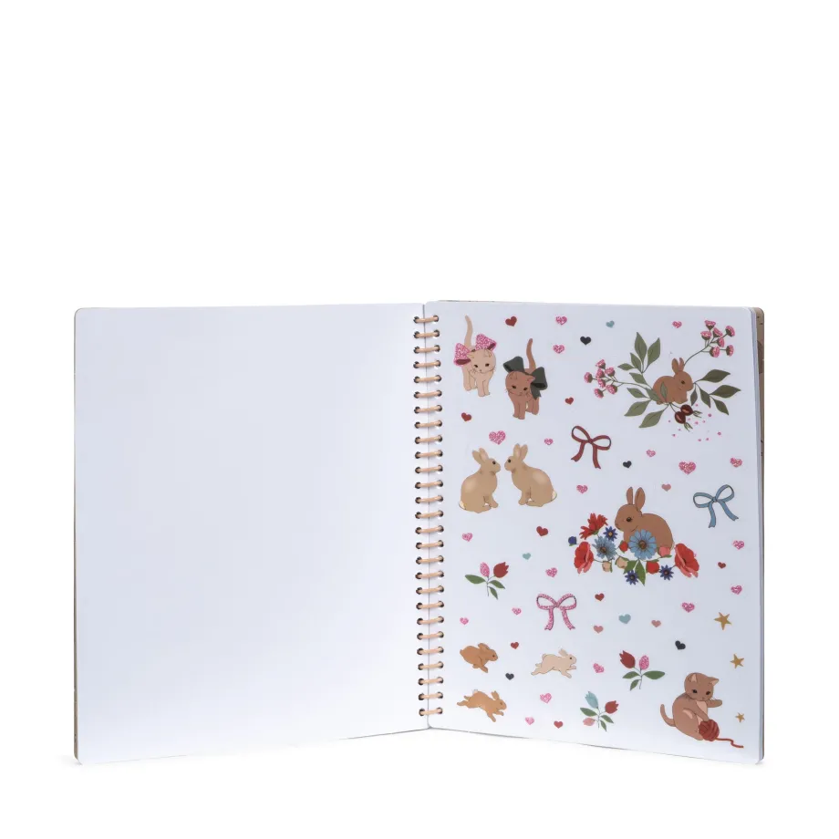 Store Konges Sløjd klistermærkebog - blush