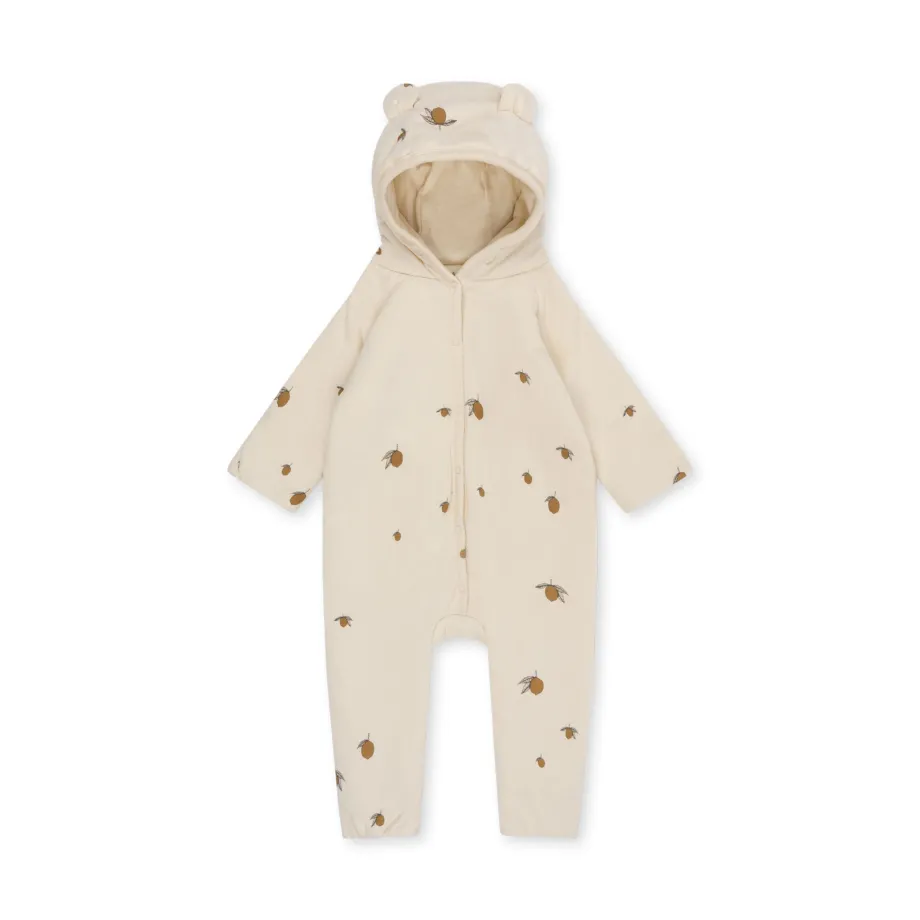 New Konges Sløjd køredragt med hætte - lemon