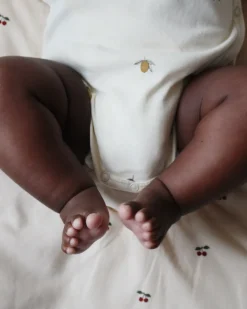 Discount Konges Sløjd langærmet body til nyfødt - lemon