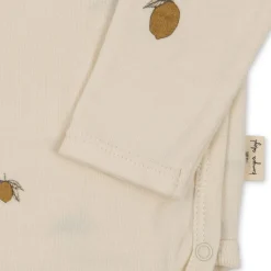 Discount Konges Sløjd langærmet body til nyfødt - lemon