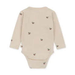 Hot Konges Sløjd langærmet body til nyfødt - cherry