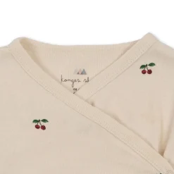 Hot Konges Sløjd langærmet body til nyfødt - cherry