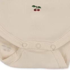 Hot Konges Sløjd langærmet body til nyfødt - cherry