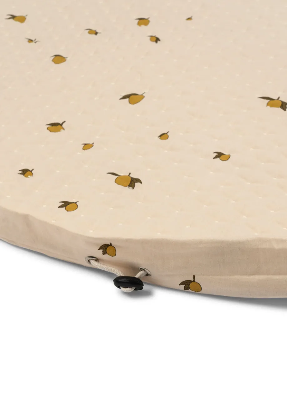 New Konges Sløjd legetæppe med opbevaring - lemon