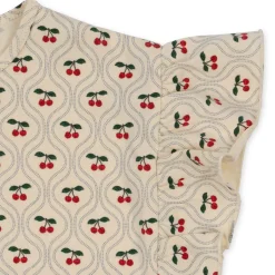 Flash Sale Konges Sløjd lin kjole - CHERRY MOTIF cherrymotif