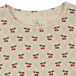 Flash Sale Konges Sløjd lin kjole - CHERRY MOTIF cherrymotif