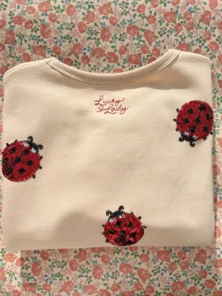 New Konges Sløjd Lou Ladybug Sweatshirt - ladybug glitter ladybugglitter