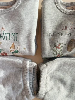 Hot Konges Sløjd lou sweatshirt - grey melange greymelange