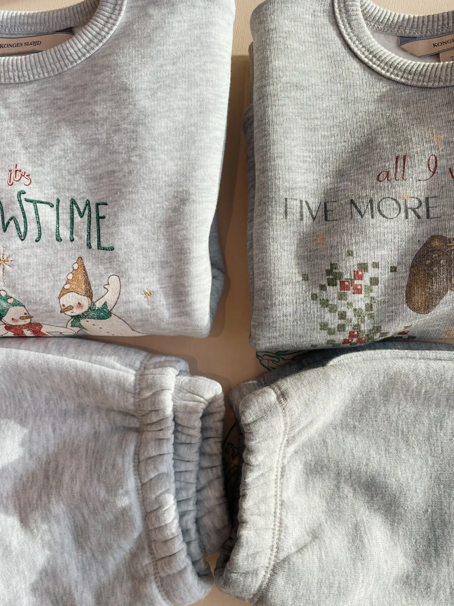 Hot Konges Sløjd lou sweatshirt - grey melange greymelange