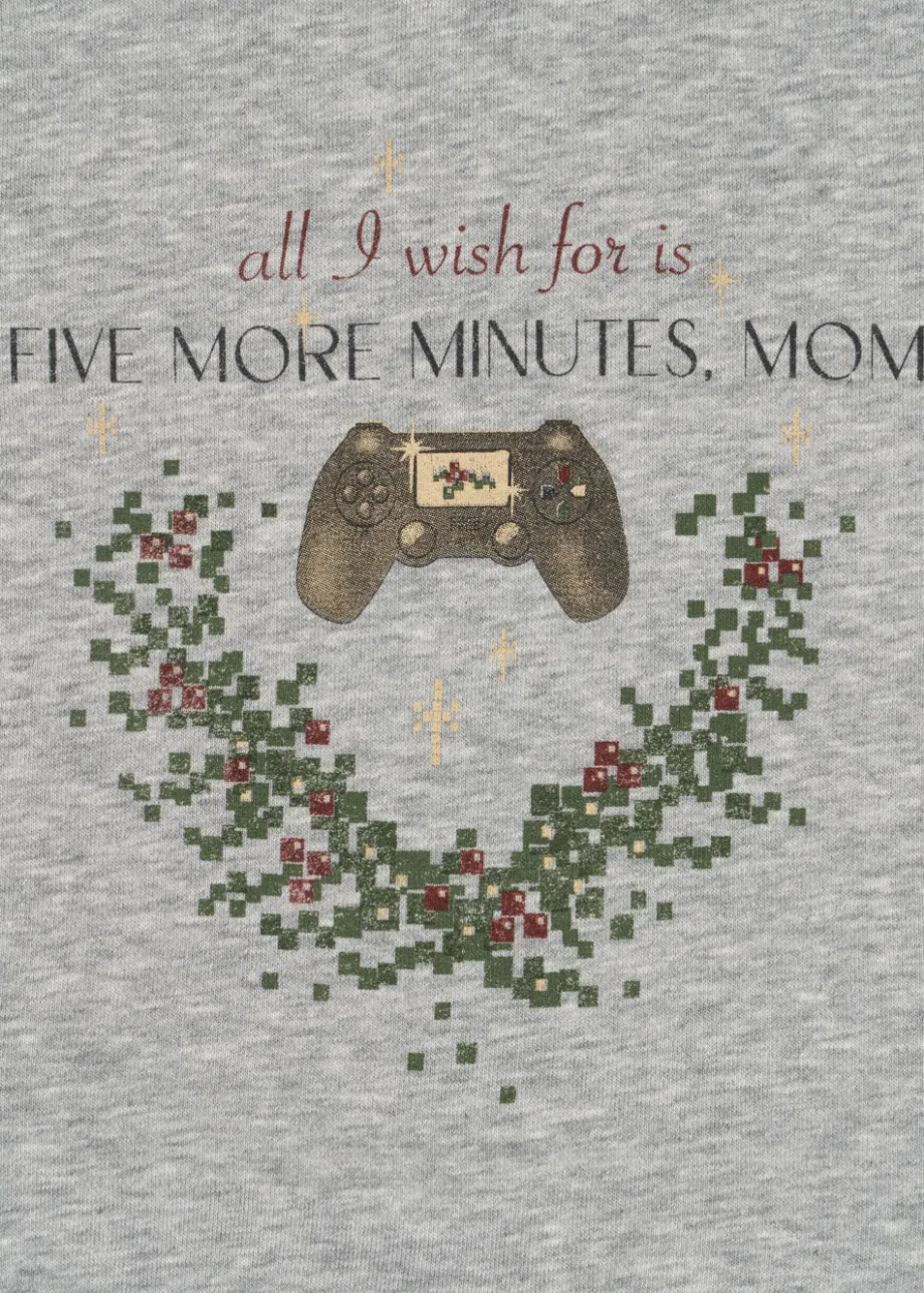 Hot Konges Sløjd lou sweatshirt - grey melange greymelange