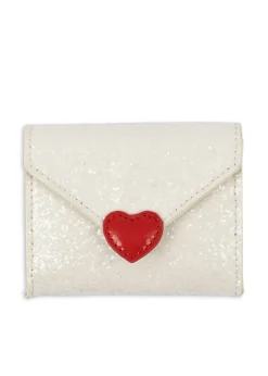 Hot Konges Sløjd LOVE LETTER PUNG - cream glitter creamglitter