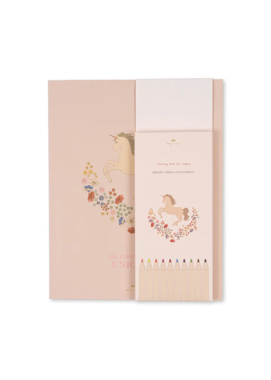 Store Konges Sløjd Malebog - unicorn
