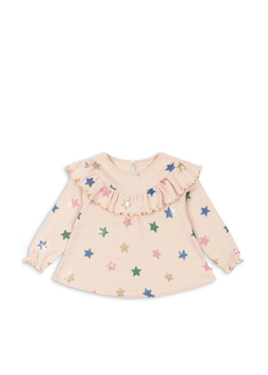 New Konges Sløjd MALLI BLUSE - STAR GLITTER starglitter