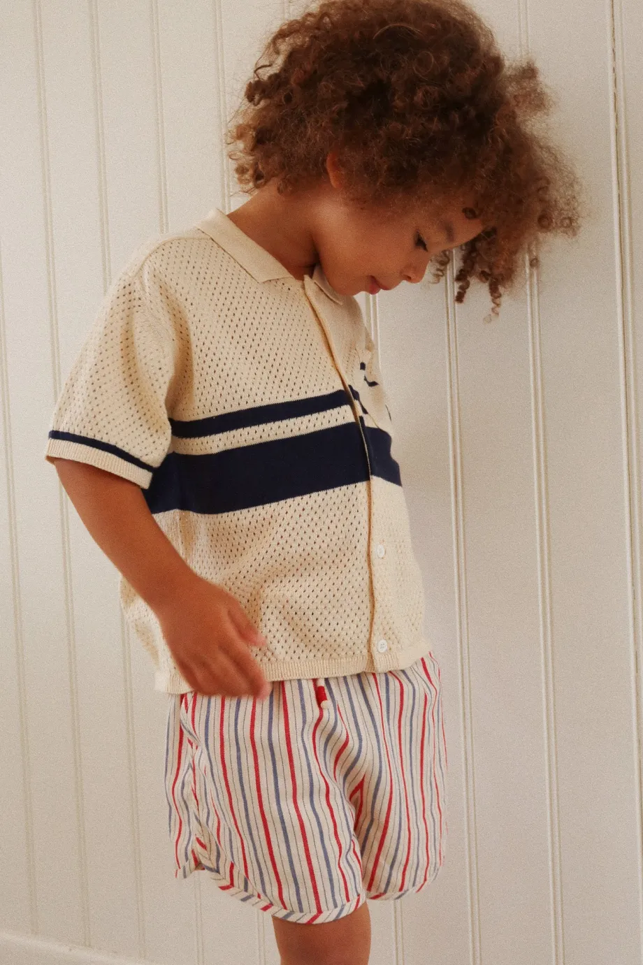 Clearance Konges Sløjd marlon shorts - ANTIQUE STRIPE antiquestripe
