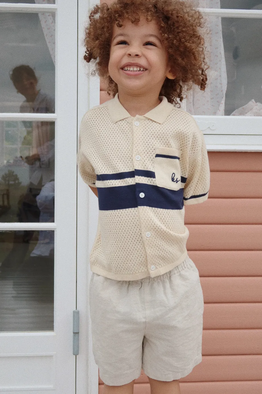 Clearance Konges Sløjd marlon shorts - ANTIQUE STRIPE antiquestripe