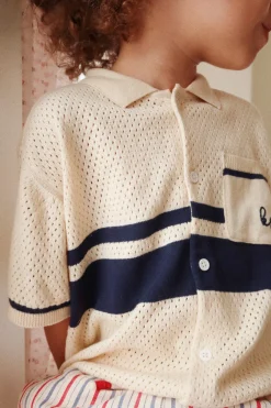 Clearance Konges Sløjd marlon shorts - ANTIQUE STRIPE antiquestripe