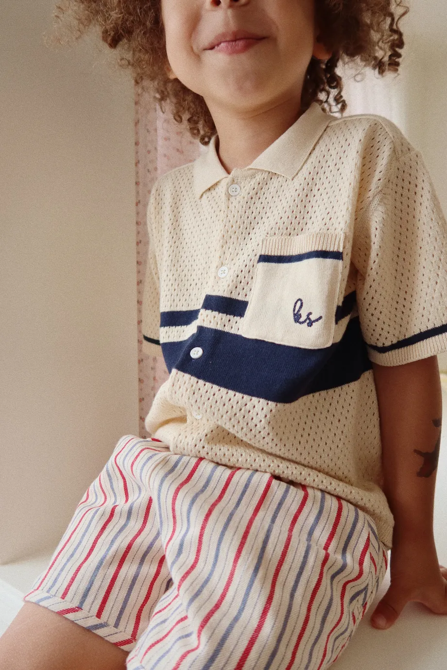 Clearance Konges Sløjd marlon shorts - ANTIQUE STRIPE antiquestripe