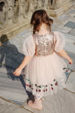 Store Konges Sløjd MEI KJOLE - GOLD BLUSH goldblush