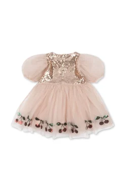 Store Konges Sløjd MEI KJOLE - GOLD BLUSH goldblush