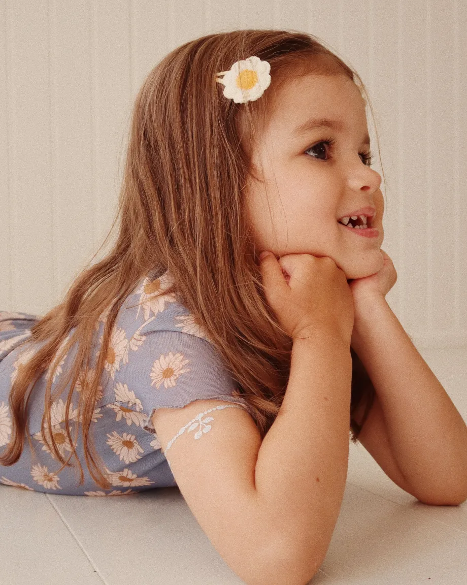 Clearance Konges Sløjd mel tee - DAISY BLUE daisyblue