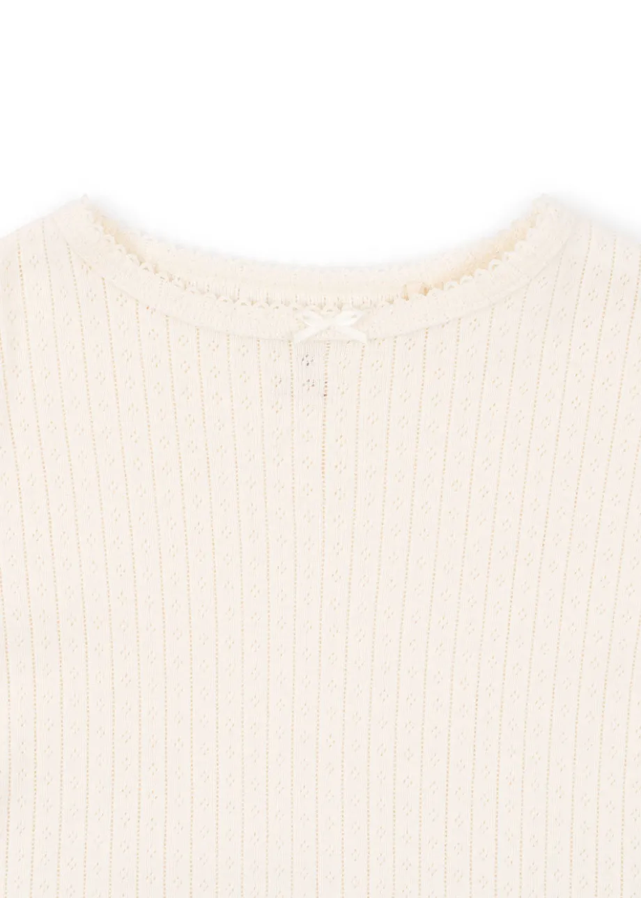 Discount Konges Sløjd MINNIE BLUSE - ANTIQUE WHITE antiquewhite