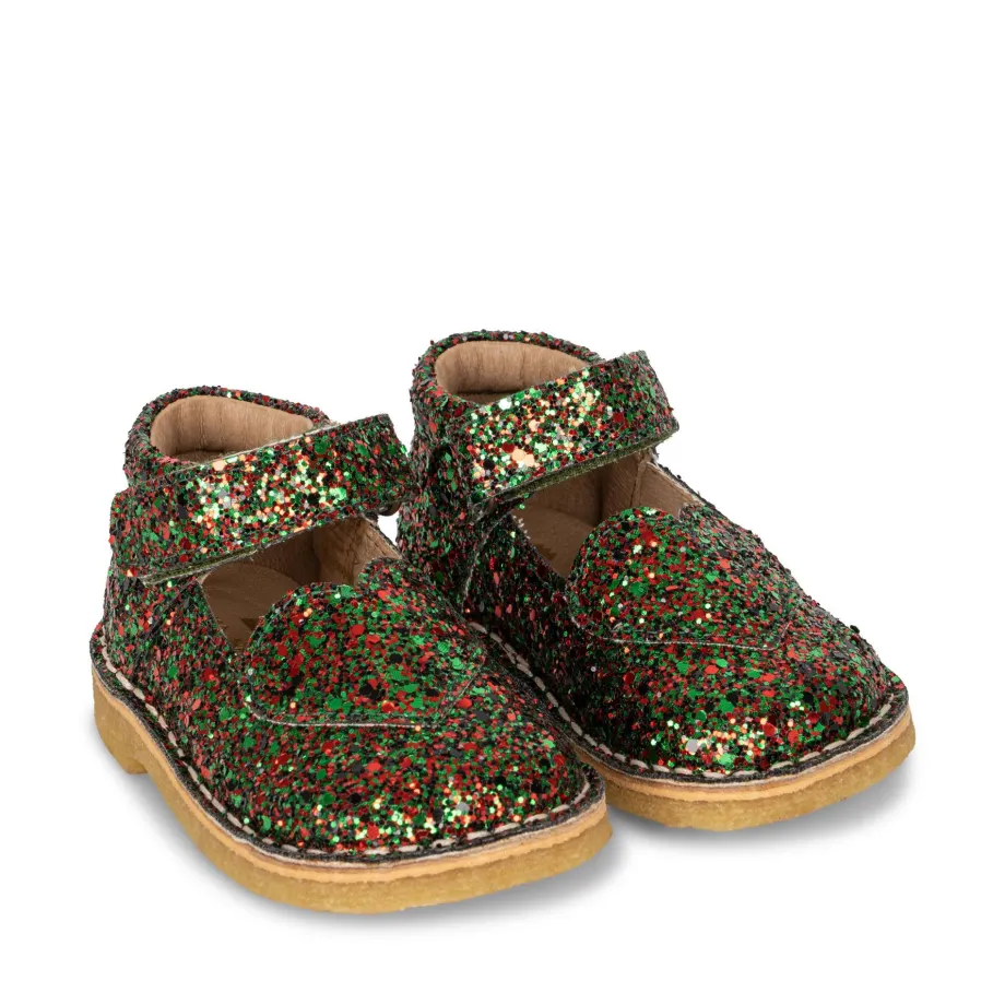 Hot Konges Sløjd minnie glittersko - MULTI GLITTER multiglitter