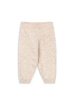 Shop Konges Sløjd MINO BUKSER - OFF WHITE MELANGE POINTELLE offwhitemelangepointelle