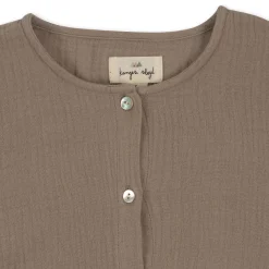 Online Konges Sløjd olive kortærmet skjorte - PURE CASHMERE purecashmere