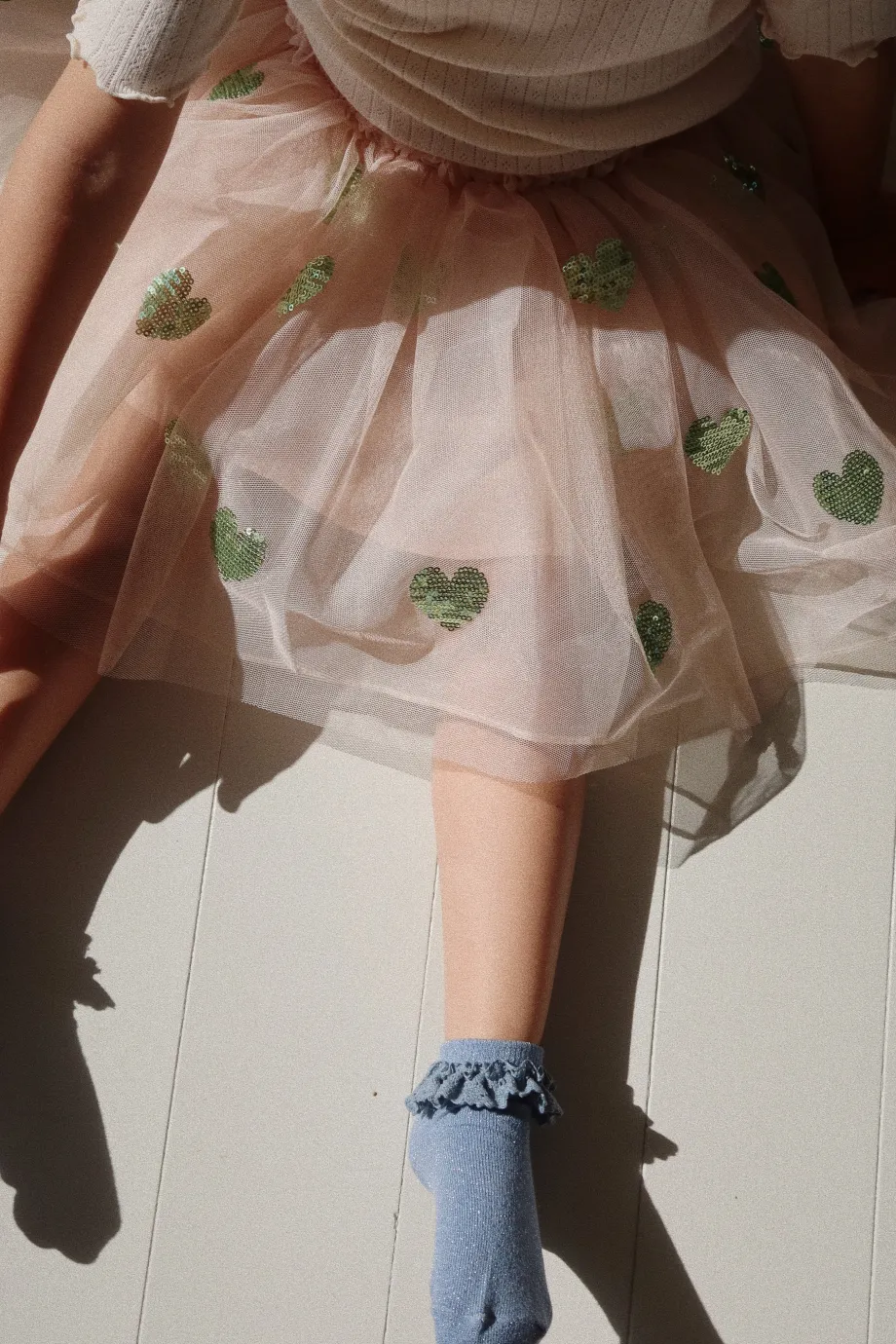 Discount Konges Sløjd 2-pak blondstrømper - sand/blue