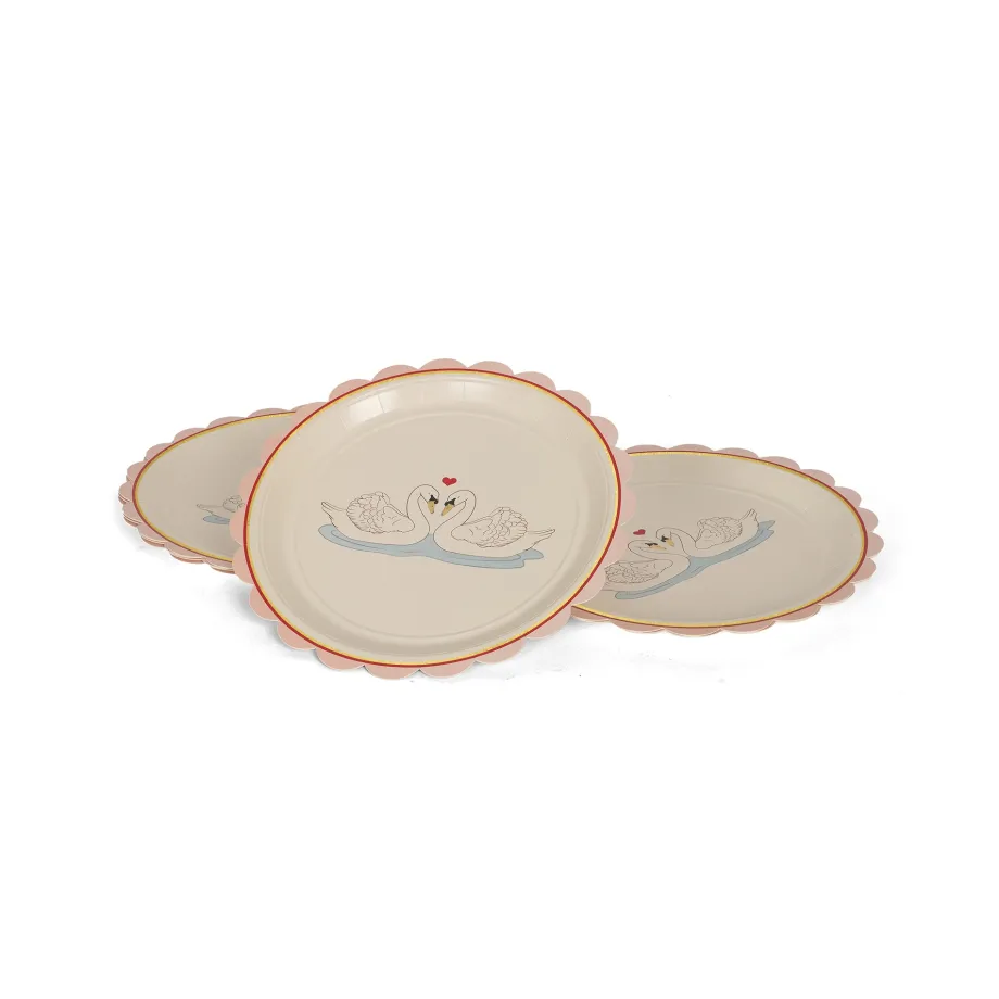 Fashion Konges Sløjd paptallerkner - swan