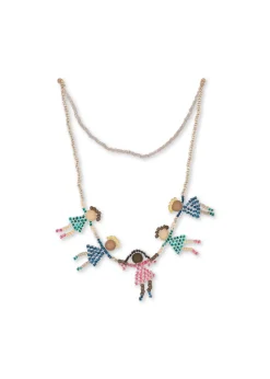 New Konges Sløjd Pearly dancers halskæde og armbånd - multi