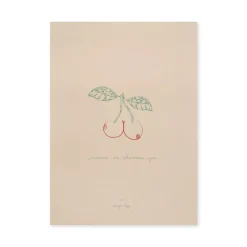 Store Konges Sløjd PLAKAT A3 - cherry