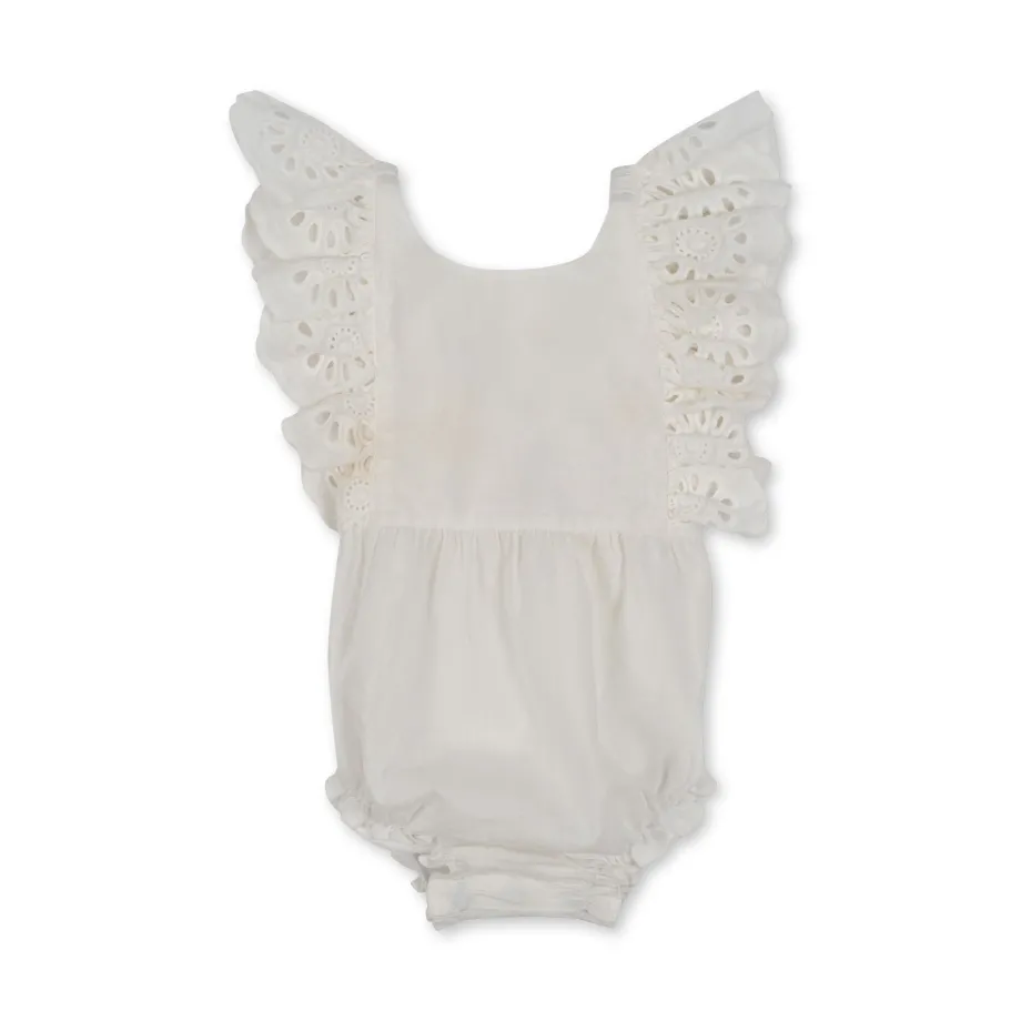 Clearance Konges Sløjd posey romper - OPTIC WHITE opticwhite