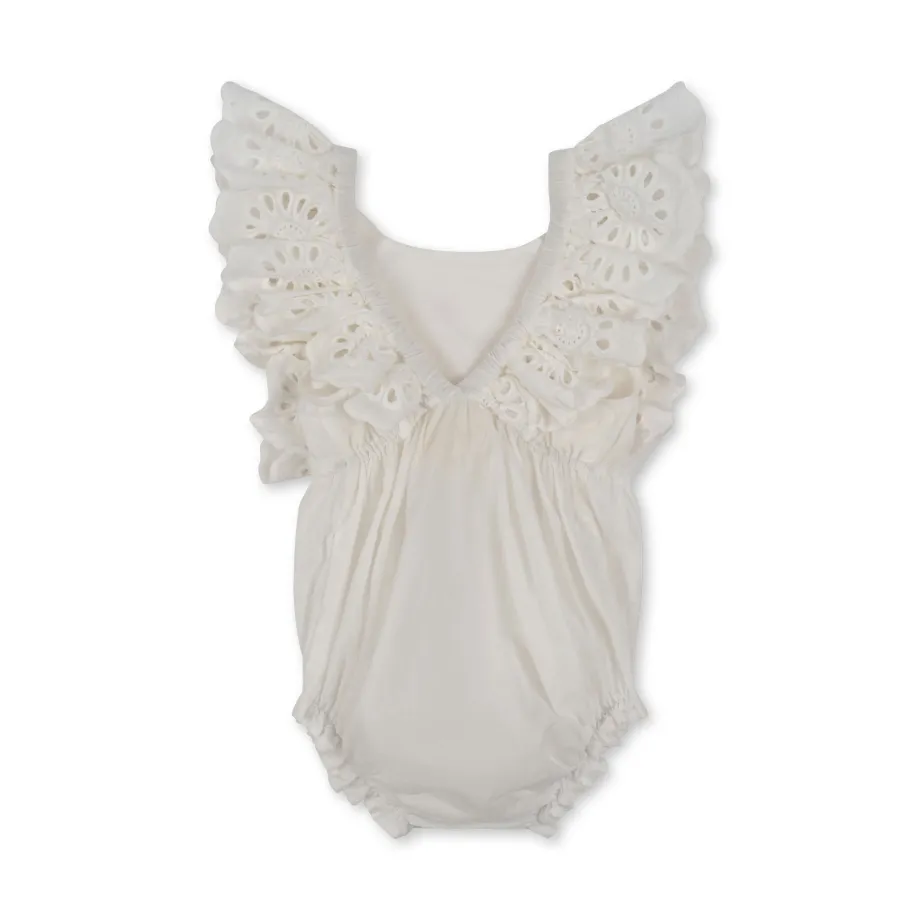 Clearance Konges Sløjd posey romper - OPTIC WHITE opticwhite