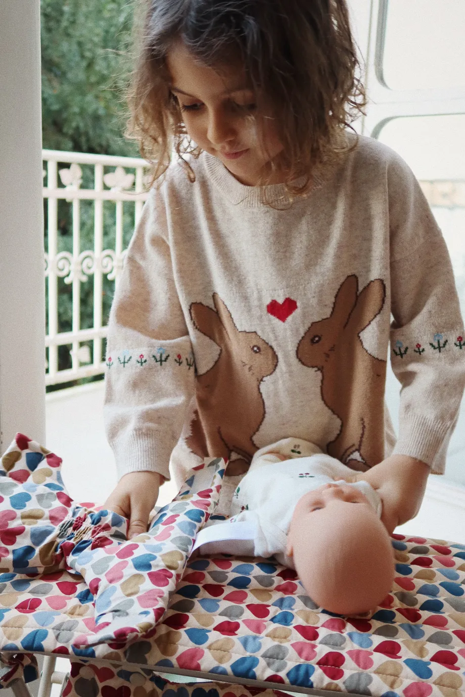 Store Konges Sløjd puslebord til dukke - COEUR BISOUS coeurbisous