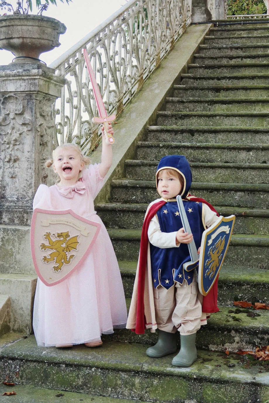 Online Konges Sløjd RIDDERKOSTUME - DRESS BLUE dressblue