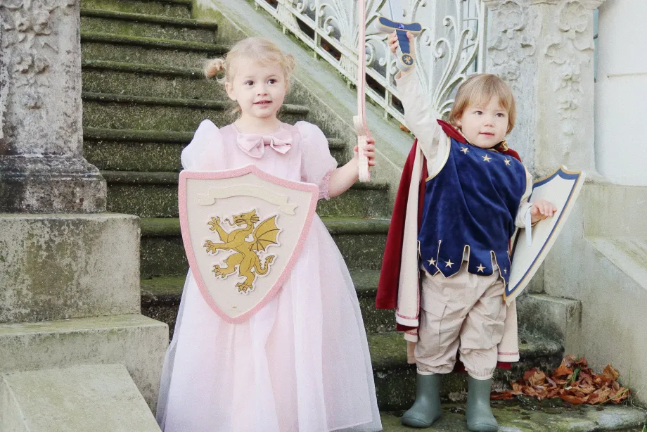 Online Konges Sløjd RIDDERKOSTUME - DRESS BLUE dressblue